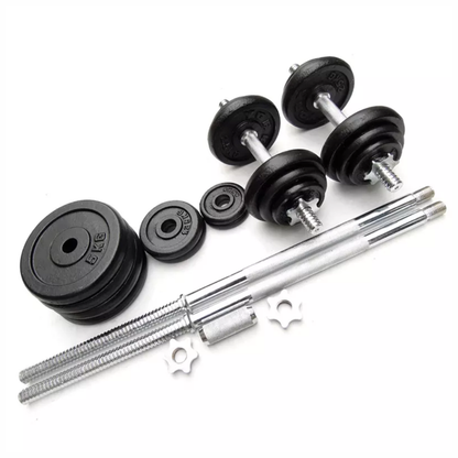 Kit Mancuernas Pesas 50 Kilos 100 Libras + Estuche Gymn