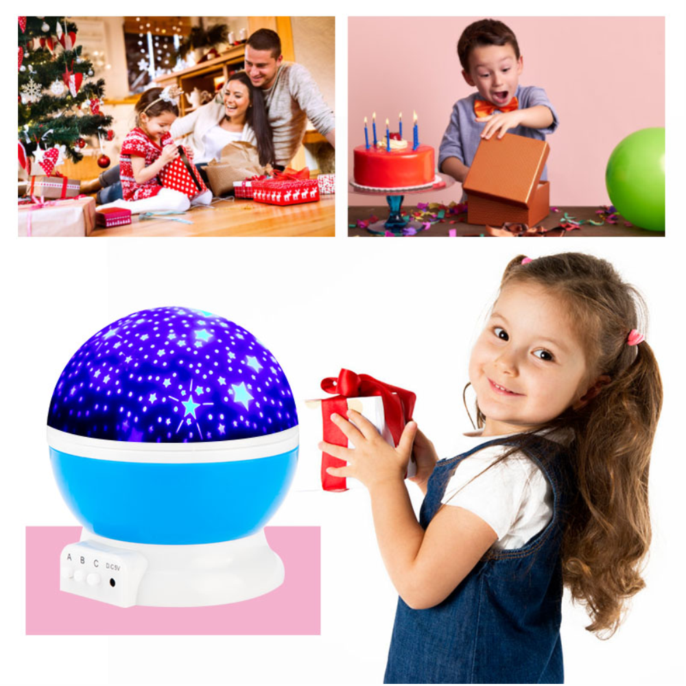 Lampara Estrellas Luna Proyector De Figuras Led Rgb