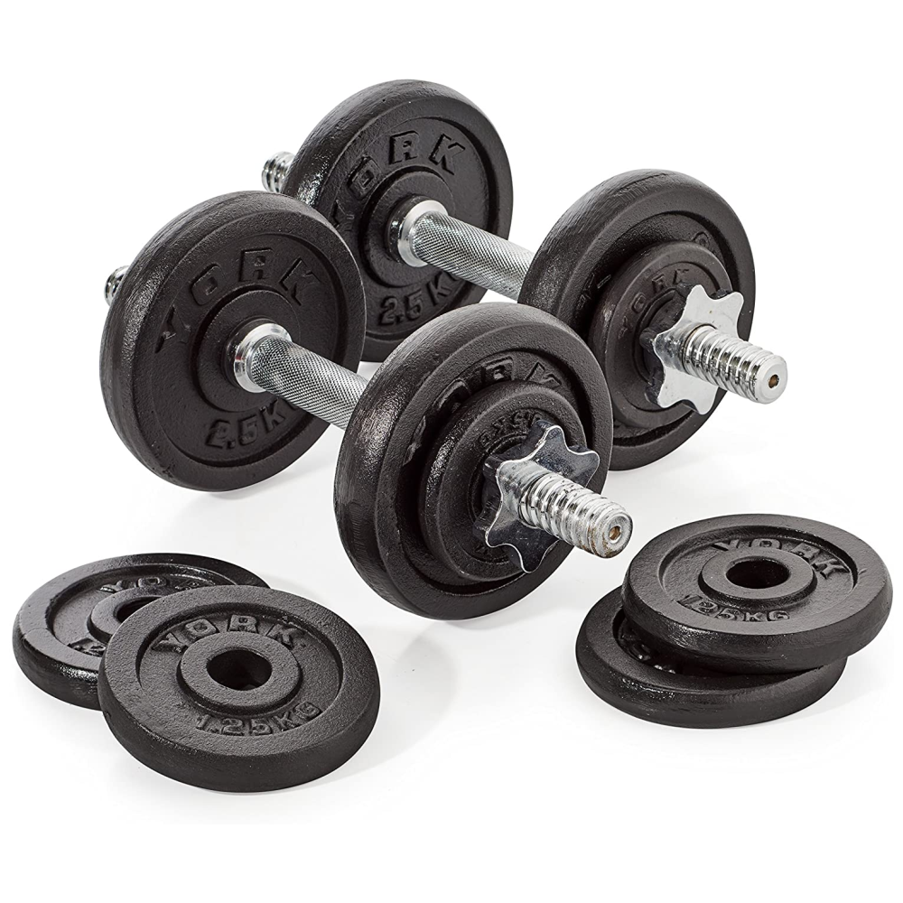 Kit Mancuernas Pesas 20 Kg Juego De Mancuernas 12 Discos 44 OFF