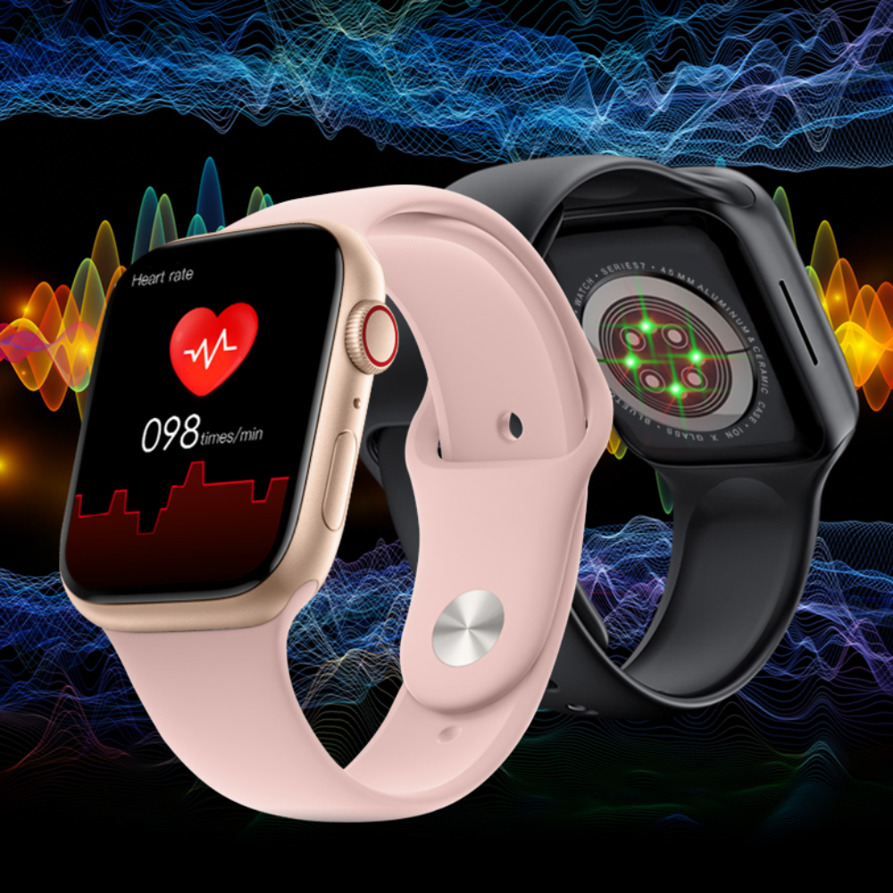 HIONRE Reloj Inteligente NFC Smart Watch Men Business Smartwatch GPS  Prailizador de Carga de Carga inalámbrica de la Pista de la Pista del Motor  Electrónico Digital (Color : Red) : : Electrónicos